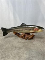 Big Sky Carvers rainbow trout wood sculpture
