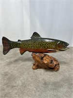 Big Sky Carvers wood fish sculpture by Bell Reel