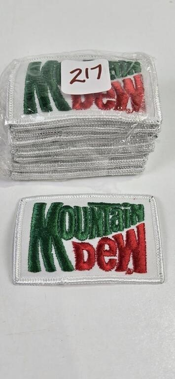 23 Each 3" X 2" Mountain Dew Patches
