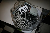 Bag of cables & electrical cords