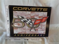 Metal Corvette 50th Anniversary Sign