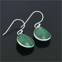 Emerald Gemstone Dangler Earrings