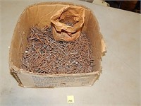 Box & Small Bag of Nails