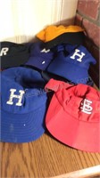 Collection of vintage child sized baseball hats