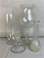Glass Vases And Candle Holder
