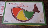 Gailstyn Mid Century style 3pc Rainbow Fish