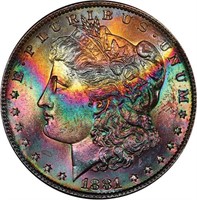 $1 1881-S  PCGS MS66 CAC NORTHERN LIGHTS
