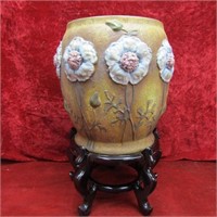 Amphora Austria vase w/stand.