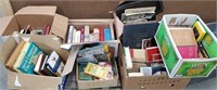 7 boxes of miscellaneous books -
on low cart