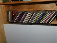 Shelf of CD music A-B alphabetized