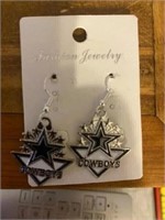 Dallas Cowboys Earrings Set NEW