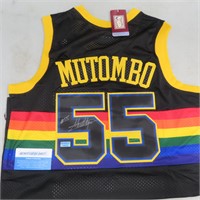 Dikembe Mutumbo Signed Jersey with Authentication