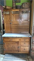 Antique "Sellers" Oak Kitchen Cabinet