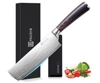 PAUDIN Nakiri Knife - 7in Razor Sharp Meat Cleaver