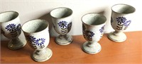 Vtg Japan Handcrafted Otagiri Stoneware Goblets