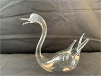 Glass blown swan