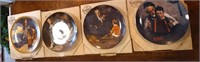 4 Collector Plates Norman Rockwell