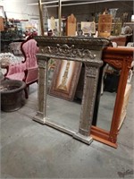 Decorative beveled edge wall mirror