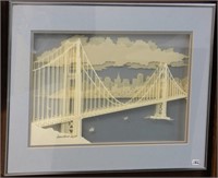 Brooklyn Bridge 3D Effect Wall Art Signed Limitedn