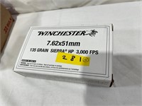 BOXES - WINCHESTER 7.62x51MM - 135 GRAIN SIERRA