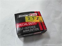 BOXES - SINTER FIRE SPECIAL DUTY AMMU - 40 S&W -