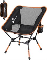 (U) Sportneer Camping Chairs, Adjustable Height Fo