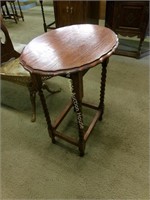 Petite Oval Barley Twist Occasional Table