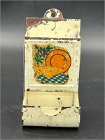 Metal vintage matchbox holder