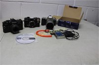 4 Cameras - Olympus, Minolta, Pentax & Weston