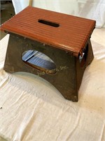 Vintage Metal Step Stool