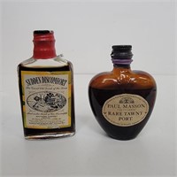 Vtg Gag Joke Faux Miniature Port And Whisky