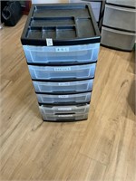6- tray  plastic divider storage bin
