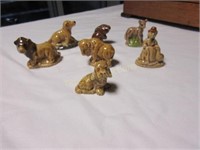 7 Wade  tea figurines