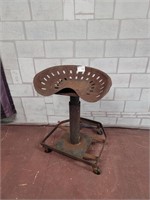 Antique tractor seat stool
