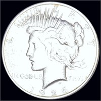 1926-D Silver Peace Dollar ABOUT UNCIRCULATED