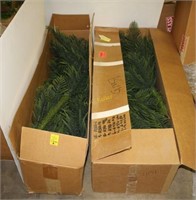 Two Boxes of Artificial Green Foliage