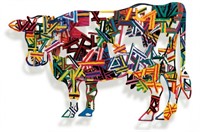 David Gerstein- Mixed Media Cutout Aluminum "CONST