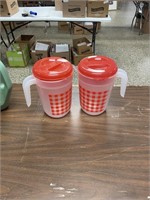 Two plastic Ice Tea or Water pitchers.  No ship