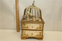 Music Box Bird Cage Jewelry Box