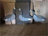 Wooden geese cut-outs