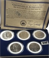 50th Anniversary Kennedy Half Dollar Set 3-1964