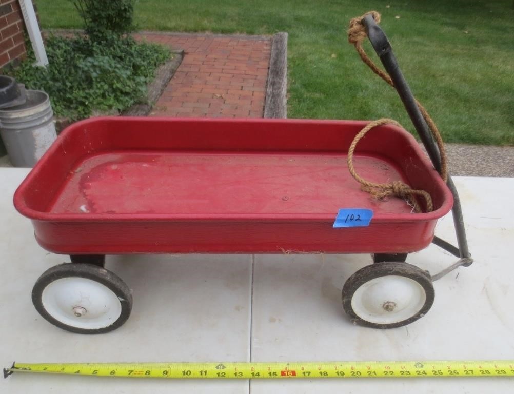 Children's red wagon