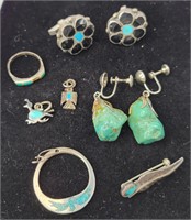 Cufflinks, Earrings,Pins,  AA Ring