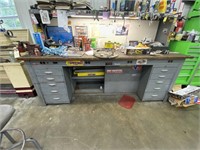 Steelcase Workbench Cabinet/Station w/4" Vise