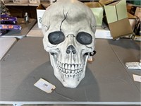 LARGE SKULL DECOR WITH LED LIGHT UP EYES