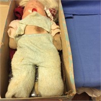 Three faced composition doll