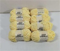 Premier Just Chenille Yarn Yellow New 8 Total