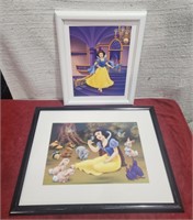 (2) Snow White Pictures, 11×16, 17×21. No Glass