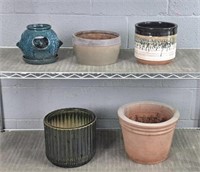 5 Pc Assorted Planters
