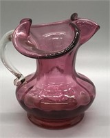 Beautiful Vintage Cranberry Glass Vase
